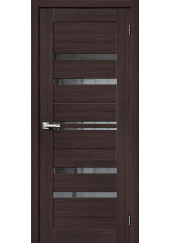 Межкомнатная дверь Браво-30, со стеклом, цвет Wenge Melinga