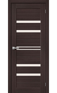 Межкомнатная дверь Браво-30, со стеклом, цвет Wenge Melinga