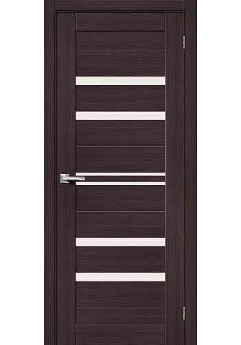 Межкомнатная дверь Браво-30, со стеклом, цвет Wenge Melinga